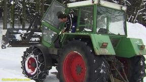 German chubby farmer's stepdaughter fucked
