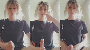 Samanthasissy jerkoff precum eating