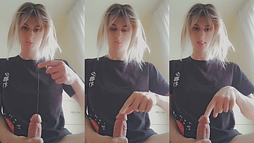 Samanthasissy jerkoff precum eating