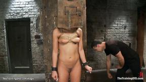 ”Strapped trainee snatch & butt screwed”