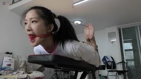 Chinese Model bondage & tickle