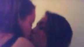 Tempting lesbian show by two cute Latina teens on webcam