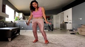 jade janzten locked belt and pissing herself