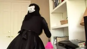 Thick Latina maid lets boss's big dick into her fat booty