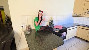 Skinny girl SMOKING showing off her skinny body