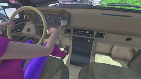 Dodge Caravan Cranking Template - Adrie in 80's Spandex and Ankle Warmers with Flats 1080p