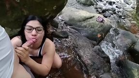 PART ONE They take me to the river and make me SUCK and CUMS ON MY FACE   I love nature alexachris20