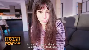 Brunette GF gives POV blowjobs and extreme fuck sessions