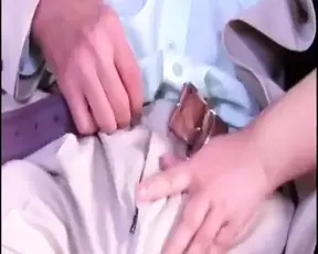 Interracial couple makes love on the couch