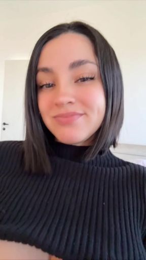 Woman in black turtleneck