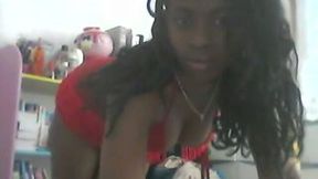 Svelte charming chocolate webcam nympho posed for me in her lingerie