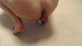 Anal Toys - Playing In Chastity While Wearing The Locking Buttplug With A Timelock