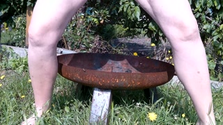 Pissed in the neighbor's fire bowl