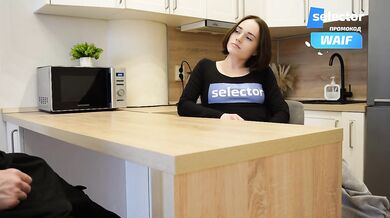 Sloppy Blowjob on Friend Kitchen Table with Cum on Pussy
