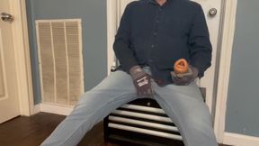 Repairman Gets Distracted by Toy in His Toolbox
