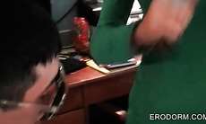 College babes playing sex games at orgy party