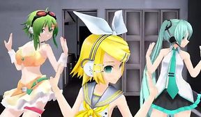 Wild Dance Orgy with Hatsune Miku, Gumi & Kagamine Rin