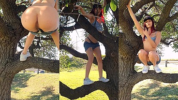 Meando desde un arbol en la Gral. Paz jajaja