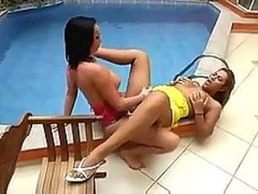 Ts sex by pool