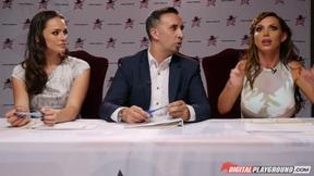 ”Double penetration Star 3: Megan Rain's Petite Blowjob”