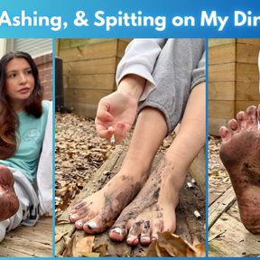 Dirty Feet Smoking Tease: Spitting &amp; Ashing on My Pretty Feet