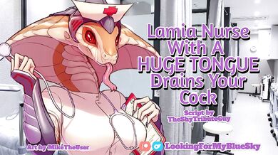 Lamia Nurse With a HUGE TONGUE Drains Your Cock [Monstergirl Audio Roleplay] [Blowjob] [Cock Love]