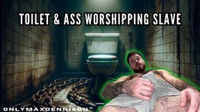 Toilet & ass worshipping slave