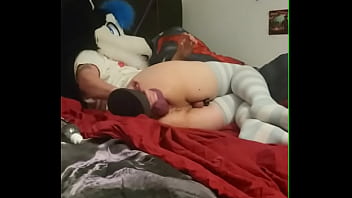 Husky Gets Fucked by a Bad Dragon Rex XL