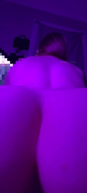 Close Up Neon Purple Ass Worship/Twerk