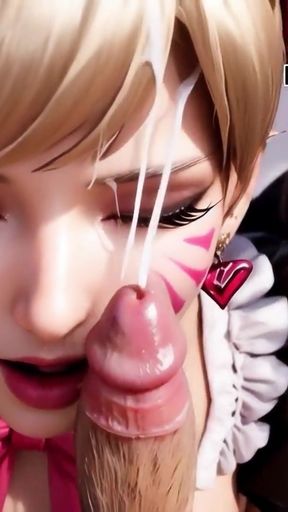 Unforgettable moment from &quot;Overwatch Dva Black Cat skin cosplay Sensual Dance Breast Massage, POV Riding, and Facial&hellip;&quot;