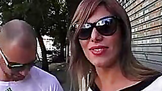 Shemale Kananda meets her BF and fucks