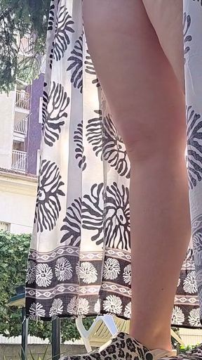 Hot Sun in the Garden Minimal Bikini, Camouflage Sandals and the Desire to Be Looked at