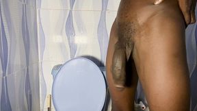 monster bbc early morning stretching and swinging morning piss golden shower
