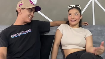 Skinny Latina teen seduces neighbor with her perfect tits and pink pussy