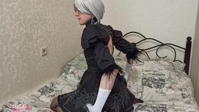 Nier 2B fuck big ass with dildo