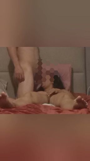 I finish inside her pussy.