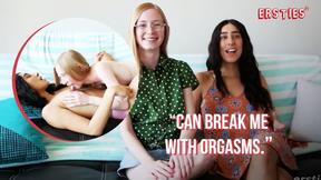 ”Ersties - Dark Haired Babe Invites Petite Ginger Over For Lesbian Fun”