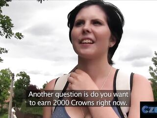 nineteen Year Old with Large Bazookas was very Shy but that babe eventually took the SHLONG - CzechXXX