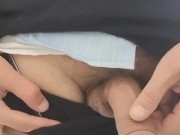 Pissing into the bathroom sink
