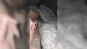 Tattooed step mom hand slip into step son dick for a handjob
