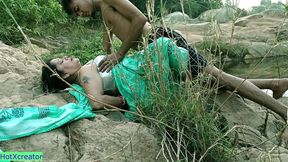 Hot Aunty Fucking with 18yo Boy!! Viral Hindi Outdoor Sex