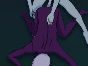 Moon Elf Fucks Dark Elf Rough at Sword Point Outside in Field At Night Hentai Cartoon Animation