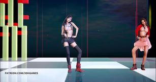 Berry good - Mellow Mellow, Tifa Lockhart Aerith, sexy striptease final fantasy 7 remake ff7