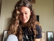 tiktok girl Live with massage gun