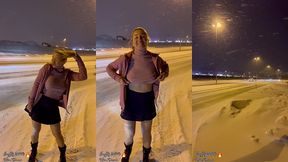 puis en arrivant a tromso en norvege ou il faisait -8 tout de meme