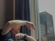 Dilf strokes uncut cock and sniffs aromas then cums PREVIEW