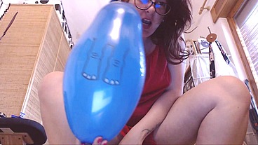 Big blue balloon big strange penetration