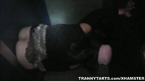 TV sluts sucking and fucking cocks at the gloryhole
