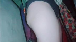 Hot Lavanya Is Trying to Satisfy Her Lust with Vegetables, but as Soon as I Get a Little Excited, I Take Out My Panties