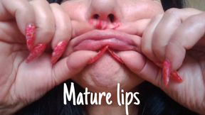 Mature lips